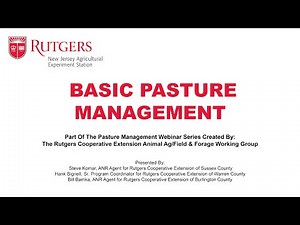 Basic Pasture Management