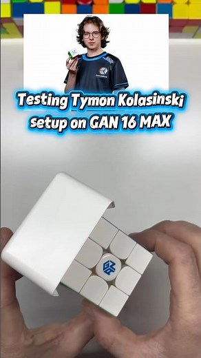 Testing Tymon Kolasiński’s GAN 16 MAX Setup! 🇵🇱👑 #speedcubing #rubikscube #cubing #gan16 #shorts