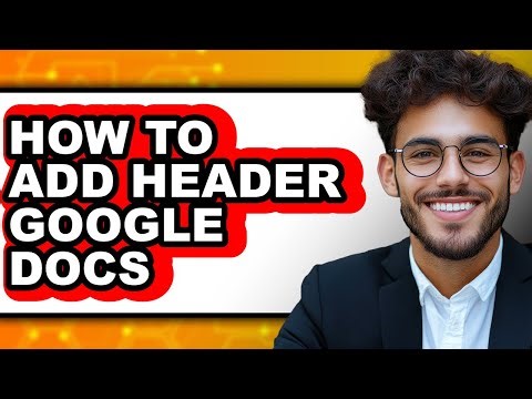 How to Add Header Google Docs (updated)