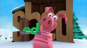 The word of the week is bed. Bed, sled, red, and shed all end with ed. What are some other words that end with ed? | WordWorld