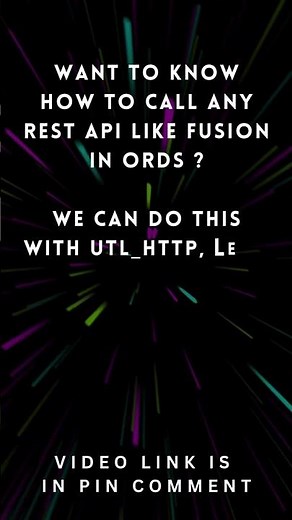 Call Any REST API from ORDS Using UTL_HTTP | Fusion REST API Example | Call Fusion REST API in PLSQL