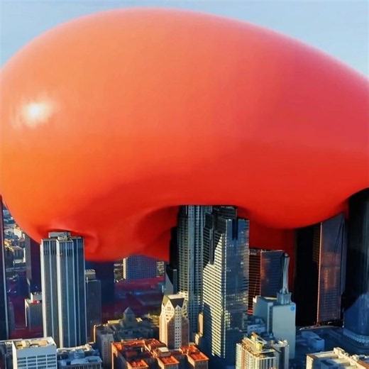 A Giant balloon Flooded the City #shorts