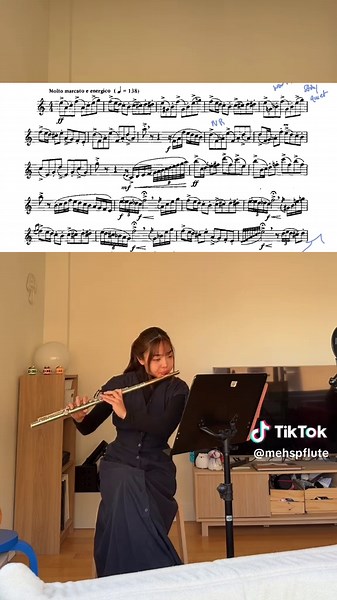 Flute Cover of Piazzolla's Tango Etude No. 3
