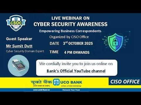 Webinar on Cyber Security Awareness for Banking Correspondents (BCs)