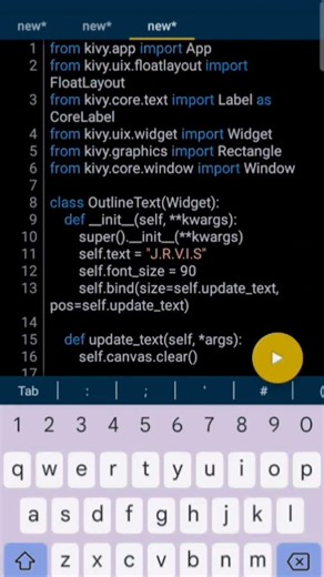 #jarvis#python#kivy#pydroid3#coding#programming#ai#mobilecoding#pythonproject#jarvisai#te