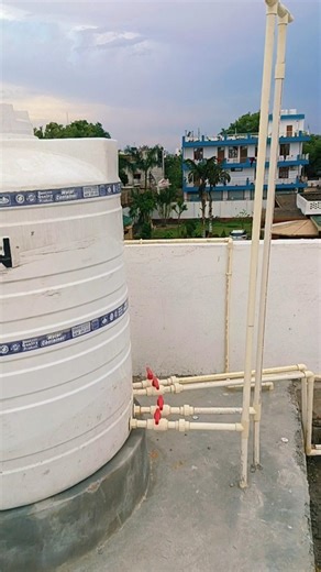 plumbing wark 1000 लीटर पानी की टंकी फिटिंग #smartwork #vidio #viral #youtubeshorts #vlog