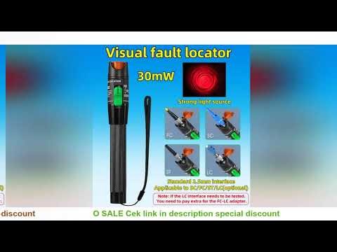 FTTH 30mW Visual Fault Locator Optical Fiber Cable Testrer Pen Style VFL 2.5mm Interface (SC/FC/ST)