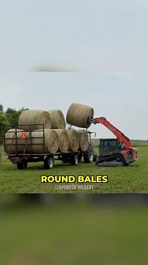 How To Make Round Bales #farming #farmer