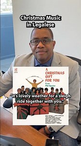 "Sleigh Ride" by The Ronettes in legalese with Joe Richardson #sleighride #legalese #lyrics #fyp