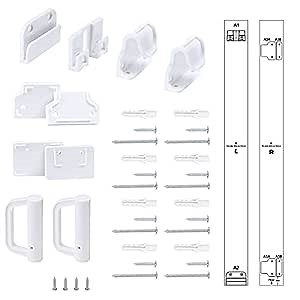 Babepai Hardware Replacement Parts Kit for Retractable Baby Gate, Full Set Wall Mounting Accessories Brackets Anchors Screws Wall Spacers Latches Repair Parts for Retractable Gate Asin B08WWQLBHY