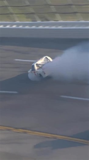 Norm Benning climbed out under his own power after a fire for the No. 6 truck at Talladega. | NASCAR on FOX