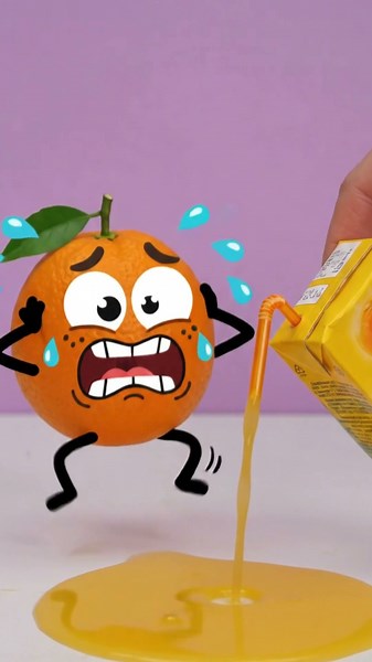 This orange REALLY needs the bathroom! 🍊🚽💦#doodland