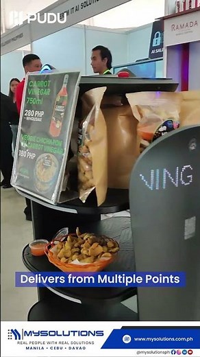 Pudu Robotics BellaBot Pro in Action | MySolutions Inc