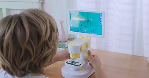 Smart microscope uncovers the unseen on tablet-sized touchscreen