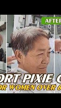Classy Pixie Cut for Women Over 70 | Anti-Age Haircut & Easy DIY Style