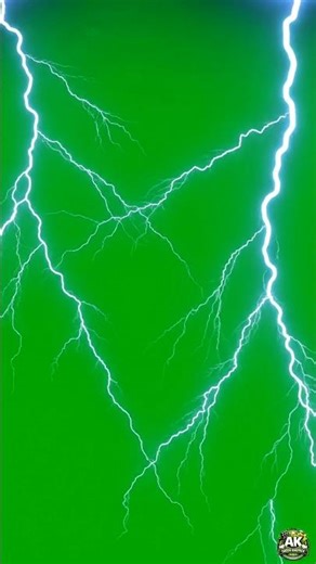 Thunderstorm Effect Green screen background | lighting strike effect | Thunder green screen free