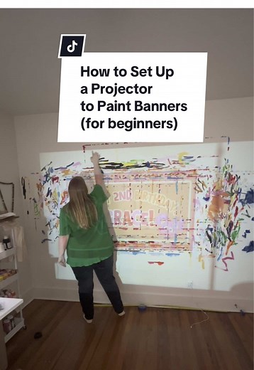 How to Set Up a Projector for Painting Banners