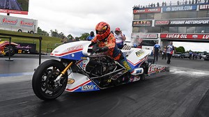393K views · 9.1K reactions | 268.38 mph!! Larry "Spiderman" McBride makes the FASTEST motorcycle run in drag racing history! | NHRA | Facebook