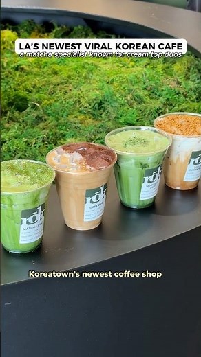 Trying LA’s newest VIRAL Korean matcha cafe in K-Town! 📍Rōk Coffee and Tea, Koreatown Los Angeles
