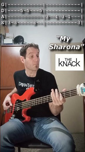 The Knack - "My Sharona" (Bass Cover With TABS)