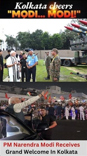 PM Modi Gets Grand Welcome in Kolkata | Inaugurates 16th Combined Commanders’ Conference #newstoday