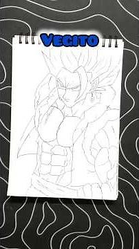 how to draw vegito from DragonBall ##shorts #vegito #art #animedrawing
