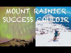 SKIING MOUNT RAINIER SUCCESS GLACIER COULOIR