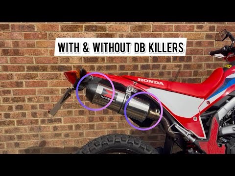 Full Black Widow Exhaust with a Oval Carbon Tipped silencer on a Honda CRF 300 L