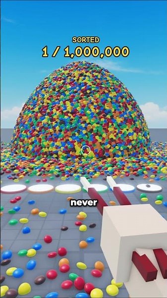 Making Seperate the M&MS by color in roblox!