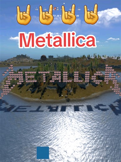 Rust - Big Metallica Pixelart build of there logo. 🤩🤘🤘 on Chill Boosted servers #rust #rustconsole #fy #fyp #metallicafan