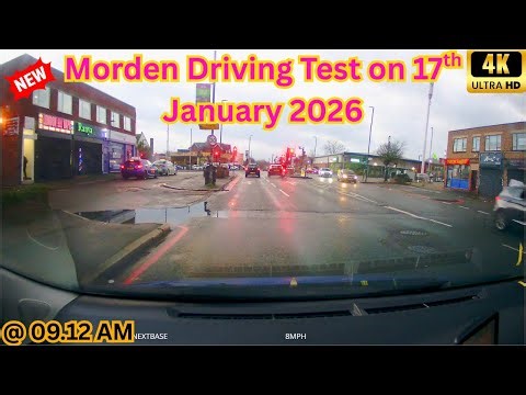 #morden driving test PASS with 4 Fault at 8.00AM // unedited video//PASS // 4K