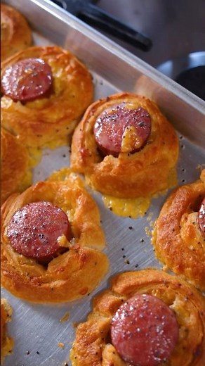 KILTED SAUSAGE BITES 🌭 Recipe link in bio! #recipe