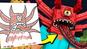 I turned your scary drawings into Minecraft mobs
