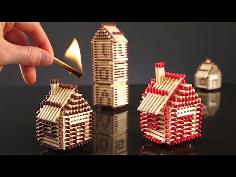 How to make a survival house from matches