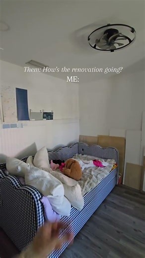 Me: …she got a bed 😅 This room was supposed to be done by now
