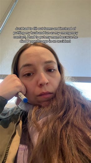 Just had to fill out forms and instead of putting my husband Ian as my emergency contact, I had to put my mom because he died 7 months ago in an accident That effed me up 🫠😭 #grief #mentalhealth #griefsupport #wecandohardthings💜 #widow
