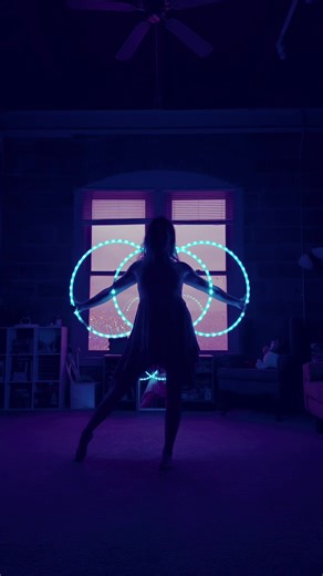 Early Morning LED love. Here’s to another 365 days of flow! #happynewyear #hulahoop #flowarts #justdance