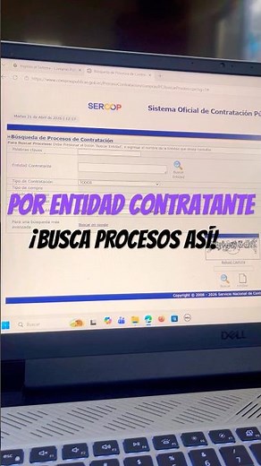 Búsqueda de procesos en el SERCOP por la entidad Contratante 🎯