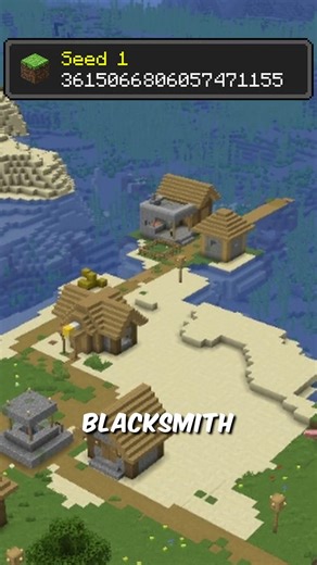 3 INSANE Minecraft Seeds You Won’t Believe Exist 🤯 (Village at Spawn!) #minecraft #shorts