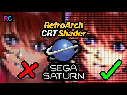 Sega Saturn - RetroArch CRT TV Shader/Filter