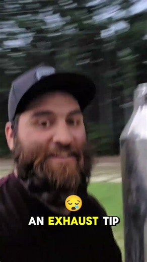 Found an EXHAUST TIP on the Side of the Road! (Crazy) 🛻💨 #fyp #viral