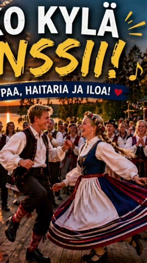 Koko Kylä Tanssii!! 🇫🇮 | Iloinen Humppa ja Suomalaista Folklorea