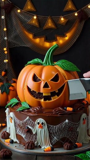 Spooktacular Slices – The Pumpkin Halloween Cake 2025!