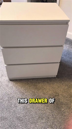 3 Storage Drawers Bedroom #titokmademebuyit #tiktokshop #trend #fyp #drawers