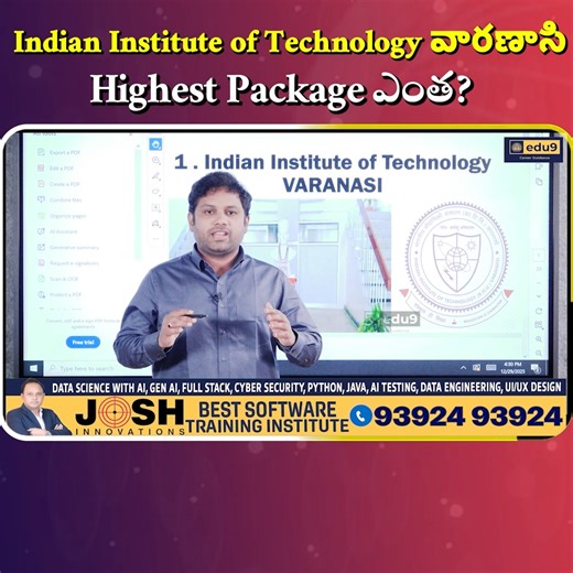 Edu9 Career Guidance on Instagram: "IIT Varanasi | Eligibility, Intake, Cut-Offs, Placements & Campus Facilities Complete Details Indian Institute of Technology (BHU) Varanasi is one of India’s premier engineering institutes, offering world-class education and research opportunities. Admissions to B.Tech programs at IIT Varanasi are through JEE Advanced, while M.Tech admissions are based on GATE scores. The institute has a strong annual intake across multiple engineering branches with highly com