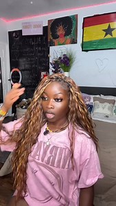 17 hours of braiding later 😍🥰 behind the scenes of me doing my bora bora braids #bohobraids #protectivestyle #braids #hairstyletutorial #tutorial #hair | Bene Mbroh