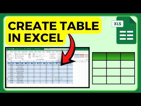 How To Create A Table In Excel ( Step By Step )