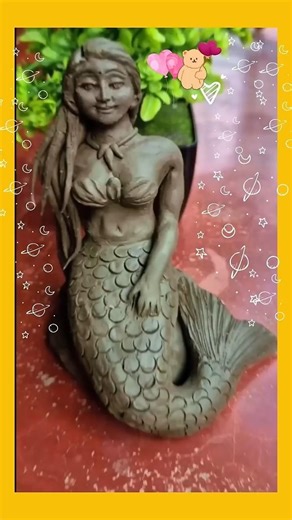 ✨ Beautiful Mermaid Clay Art 🧜‍♀️ ✨