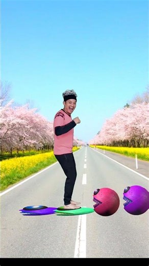 wait me jump on new colour monster Pac-Man vs yellow monster Pac-Man #shorts #youtubeshorts