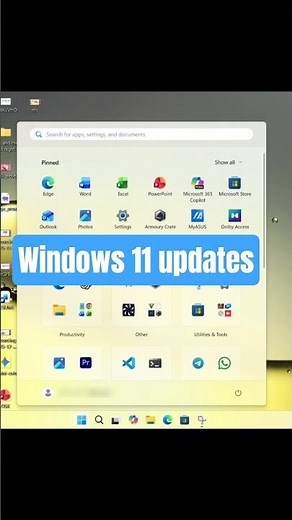Windows 11 updates new start menu 25H2 | windows 11 updates